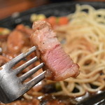 キッチン チェック - 2013/11　ポークソテー断面アップ