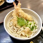 手打ちうどん 大蔵 - えび天ぶっかけ(アップ)