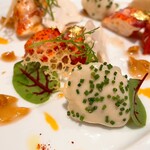 ガストロノミー ジョエル・ロブション - オマール海老とカリフラワーのデュオ ピーナッツのヴィネグレットで