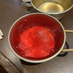 カレー デ ドコマデモ ベジン - 紫蘇のなんか　酔いすぎて失念