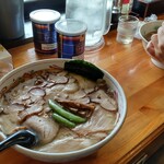 Ramen Higuma - 塩チャーシュー麺特盛りと塩チャーシュー麺大盛り♪