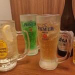 Torishou - メガハイボール、メロンソーダ、ジンジャエール、瓶ビール(*´ω｀*)