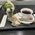 IORI - 料理写真:『宇治抹茶パフェ』ミニサイズにはドリンク（コーヒーもしくは紅茶）が付きます。