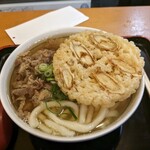 因幡うどん - 肉ごぼう天うどん　肉あった