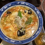 手延べうどん　むぎの里 - 酸辣スープうどん