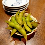 豆皿料理・酒 そばまえ - 枝豆塩昆布漬け 350円