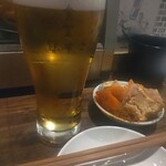 食堂ことこ - 付き出しとビール