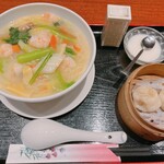 Sentou - 海老ラーメン小籠包セット