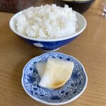 江ちゃんラーメン - ご飯も最高！漬物も…勿論最高♪