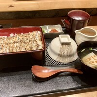 うなぎ家 しば福や - 大福うなぎ半々膳…半スタミナまぶし、肝吸、肝焼、頭焼