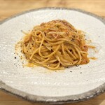 230053823 - 和ヒージョの〆パスタ(本ズワイガニのトマトクリーム)