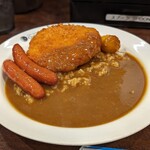 CoCo壱番屋 - 海老カツカレー＋ちょいトピ（ウインナーとうずらの卵）