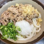植田うどん - 肉ぶっかけ（熱）　中　660円