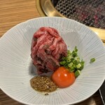 焼肉道場 てっちゃん - 塩だれのユッケ