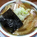 Ramen Kenta - 朝ラーメンセット　800円　ご飯セットですが、私は、無しで。味、うすめ。油、少なめ