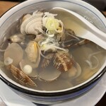 玉家 - アサリの酒蒸し！スープ旨し！