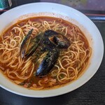 白樺食堂 - トマトと魚介類の地中海パスタ