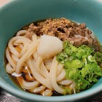 うどんば しん - 味が濃いのでたれはもっと少なめか自分でかけたいです。