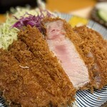 とん汁と玄米の店 檍食堂 - 特ロースかつ定食¥2000