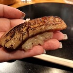 湯島天神下 すし初 - マグロ　炙り