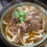 手打ちうどん つるや - 肉うどん480円