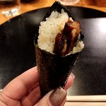 湯島天神下 すし初 - 鰻と奈良漬、マスカルポーネチーズの手巻き