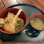 鉄師 卜蔵家 鈩の舎 カフェタタラノイエ - エビ天丼