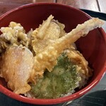 鉄師 卜蔵家 鈩の舎 カフェタタラノイエ - エビ天丼