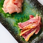 Assorted local chicken sashimi