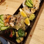 めし 立呑み まる - 刺身　貝の盛り合わせ