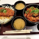 もくとん - 料理写真:ソースかつ丼&豚かば丼