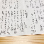 炭火焼鶏 ぱんださん - メニュー表