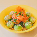 Refreshing and popular No. 1 smoked salmon avoca bowl