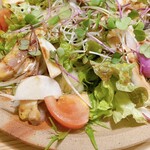 炭火焼鶏 ぱんださん - 黒さつま鷄国王もものたたきサラダ