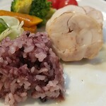 キッチン ブルー グローブ - かなりソースが減りました