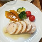 キッチン ブルー グローブ - 上から、彩りが鮮やか