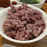 キッチン ブルー グローブ - 黒米の大盛りアップ