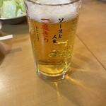 Oosaka Shinsekai Kushikatsu Sajirou - スタートは生ビール 580円