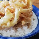 Sushi To Wari Soba Tenfune - 海老と野菜のかき揚げ丼