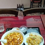 永勝楼 - マーボー麺+炒飯 ￥850