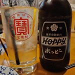 壱豚 - 鶴見式ホッピー　見よ、この焼酎の量