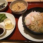 洋食屋ボンディア - 海老天鍋焼きうどん膳