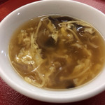 雷火 - 中華丼のスープ