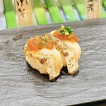 立喰寿司 魚がし日本一 - 炙りサーモン