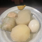 おかめ - 大根、ロールキャベツ、じゃがいも、玉子