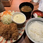 Atsugiri Tonkatsu Uokatsu Yoshihei - 牡蠣フライひれかつ膳