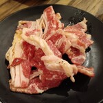 七輪焼肉 安安 - 【 安安カルビ・塩 】　３１９円