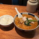 支那麺 はしご - 太肉坦々麺-だあろうだんだんめん-•ライス