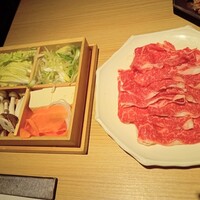 しゃぶしゃぶ・すし 八山 - 野菜　しゃぶしゃぶ肉
