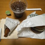 フレッシュネスバーガー - 神戸牛バーガー＋ナゲット＋アイスドリップコーヒー